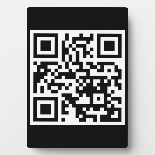 QR-code Alleen rechthoekige tablet-pc met Easel Fotoplaat (voorkant)