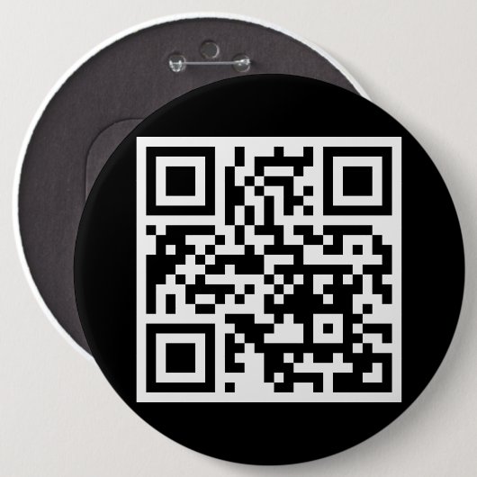QR-code alleen ronde Button (Voorkant /achterkant)