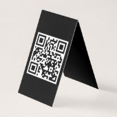 QR-code alleen verticale gevouwen Kaart (Voorkant)
