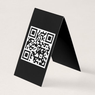 QR-code alleen verticale gevouwen Kaart