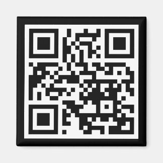 QR-code Alleen vierkante magneet
