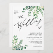 QR-code allemaal in één eucalyptusbruinhuwelijk Kaart (Voorkant / Achterkant)