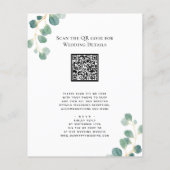 QR-code alles in één eucalyptus groen moderne brui Flyer (Achterkant)