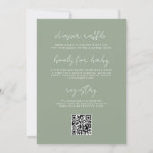 QR-code Alles in één Wildflower Baby in Bloom Show Kaart (Achterkant)