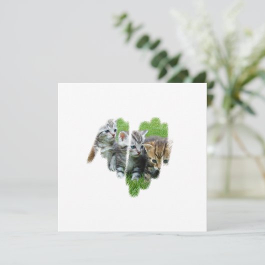 Qr-code Amazing White Graffiti Heart Lijst Kaart (Staand voorkant)