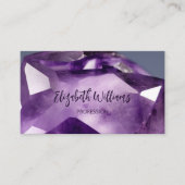 QR-code Amethyst Gem Stone Visitekaartje (Voorkant)