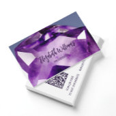 QR-code Amethyst Gem Stone Visitekaartje