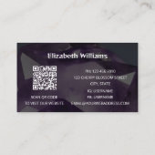QR-code Amethyst Gem Stone Visitekaartje (Achterkant)