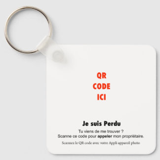 QR-code anti-verlies voor sleutels, huisdieren en  Sleutelhanger