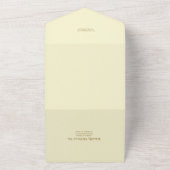 QR Code Antiek Art Nouveau bruiloft All In One Uitnodiging (Buitenkant)