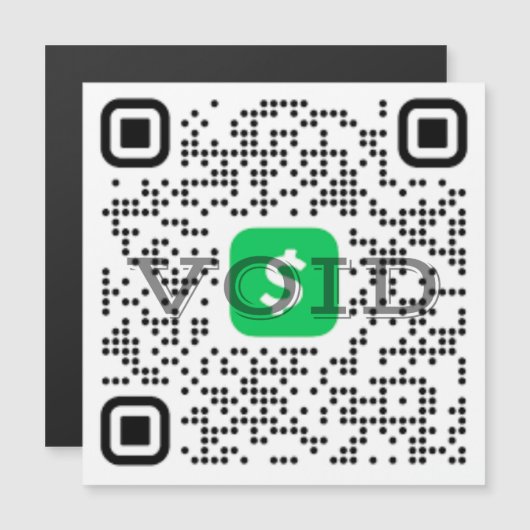 QR-code App Magnet (Voorkant / Achterkant)