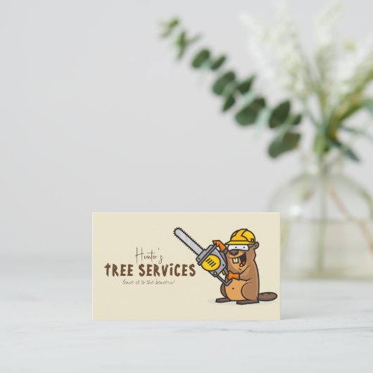 QR Code Arborists Forest Tree Care Landscapage Visitekaartje (Staand voorkant)