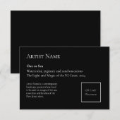 QR Code Art Show Display Placards toevoegen Bedankkaart (Voorkant / Achterkant)