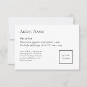 QR Code Art Show Display Placards toevoegen Bedankkaart (Voorkant)