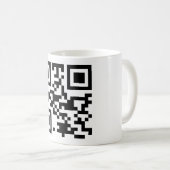 QR-code "ATHEIST" Koffiemok (Voorkant rechts)