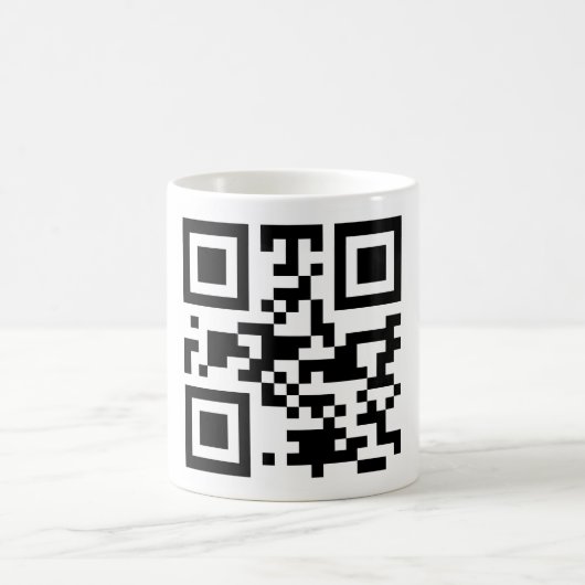 QR-code "ATHEIST" Koffiemok (Center)