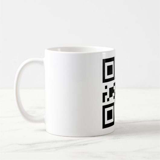 QR-code "ATHEIST" Koffiemok (Links)