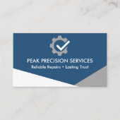 QR Code Auto Mechanic Service Reparatie Profession Visitekaartje (Voorkant)