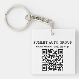 QR Code Autobedrijf of Autoreparatiewinkel Promoti Sleutelhanger