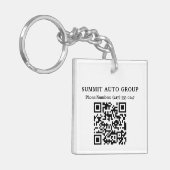 QR-code Autodealer of Auto Repair Promotie Sleutelhanger (Voorkant Links)