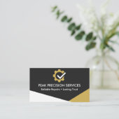 QR Code Automechanicien Professionele Service Repa Visitekaartje (Staand voorkant)