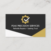 QR Code Automechanicien Professionele Service Repa Visitekaartje (Voorkant)