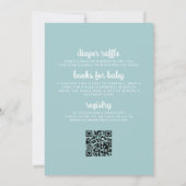 QR Code Baby aan boord Surfboard Beach Shower Boy Kaart (Achterkant)