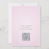 Qr-code | Baby shower Kokeshi Doll Kaart (Achterkant)