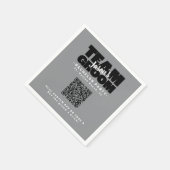 QR Code Bachelor Party Koop Drank Team Bruidegom B Servet (Hoek)