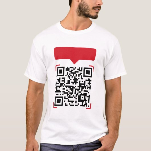 QR Code Bad Jokes T-Shirt (Voorkant)