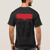 QR Code Bad Jokes T-Shirt (Achterkant)