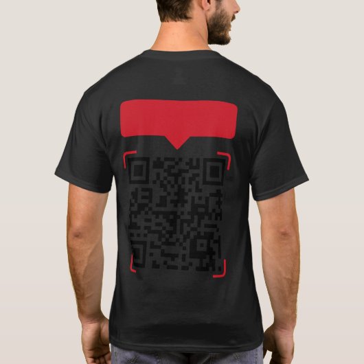 QR Code Bad Jokes T-Shirt (Achterkant)