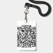 QR-code badge (Voorzijde met lanyard)