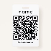 QR Code Badge (Voorkant)