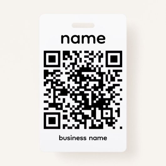 QR Code Badge (Voorkant)