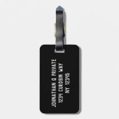 QR-CODE BAGAGELABEL (Achterkant verticaal)