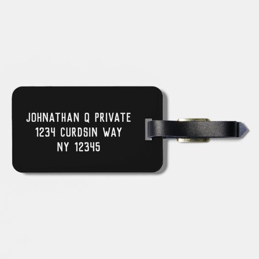 QR-CODE BAGAGELABEL (Achterkant horizontaal)