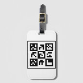 qr-code bagagelabel (Voorkant (verticaal))