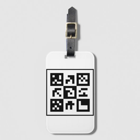 qr-code bagagelabel (Voorkant (verticaal))