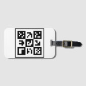 qr-code bagagelabel (Voorkant (horizontaal))