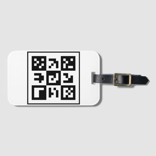 qr-code bagagelabel (Voorkant (horizontaal))