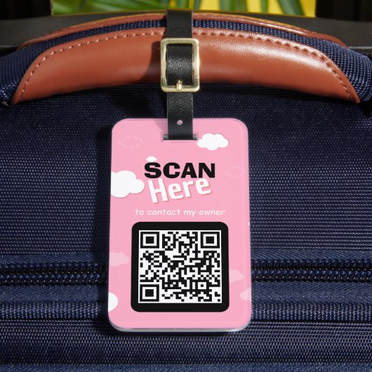 QR-code Bagagelabel veranderlijk (Voorkant Insitu 2)