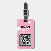 QR-code Bagagelabel veranderlijk (Voorkant verticaal)