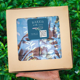 QR-code Baken van levensmiddelenbedrijf Scan alleg Vierkante Sticker