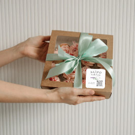 QR Code Baking Food Business Scan Ingredients List Vierkante Sticker