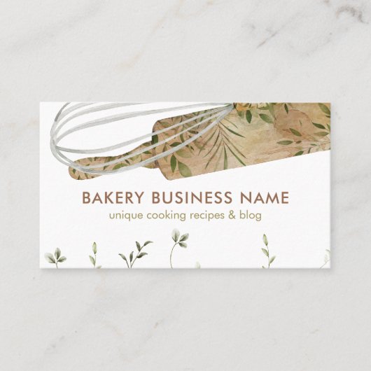 Qr Code Banketbakker Catering Taartenmaker Visitekaartje (Voorkant)