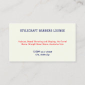 QR Code Barber Haarstylist Visitekaartje (Achterkant)