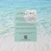 QR Code Beach Zee Glass Sand Dollar Weddenschap De Informatiekaartje