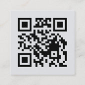 QR-code Bedankt Klantbeoordeling Ontwerp Vierkante Visitekaartje (Achterkant)