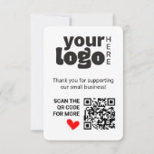 QR-code Bedankt voor het ondersteunen van kleine b (Voorkant)